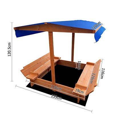 Children Canopy Sand Pit 120cm - Brand New - Free Shipping