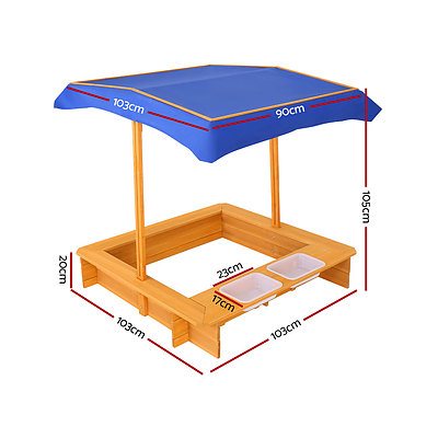 Outdoor Canopy Sand Pit - Brand New - Free Shipping
