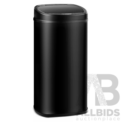 68L Motion Sensor Rubbish Bin - Black