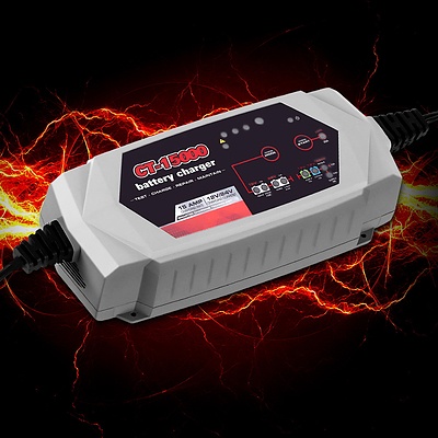Smart Battery Charger 15A 12V 24V Automatic SLA AGM Car Truck Boat Motorcycle Caravan - Brand New - Free Shipping