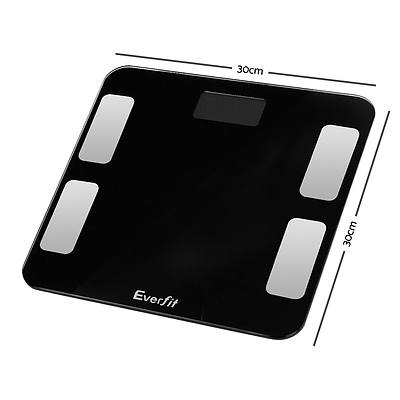 Wireless Digital Body Fat Scale - Black - Free Shipping