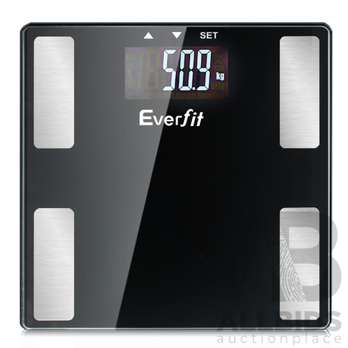 Electronic Digital Body Fat Scale Bathroom Weight Scale-Black - Brand New - Free Shipping