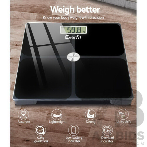 Bathroom Scales Digital Weighing Scale 180KG Electronic Monitor Tracker - Brand New - Free Shipping