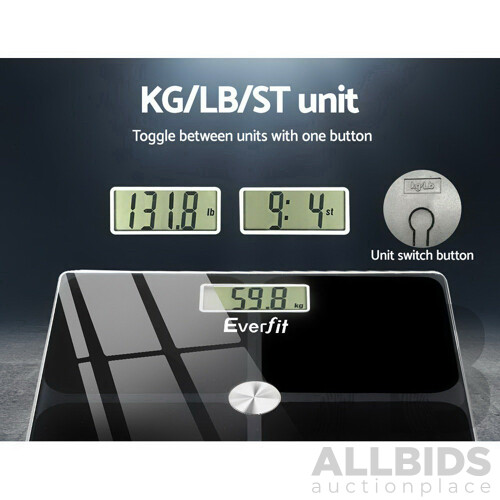 Bathroom Scales Digital Weighing Scale 180KG Electronic Monitor Tracker - Brand New - Free Shipping