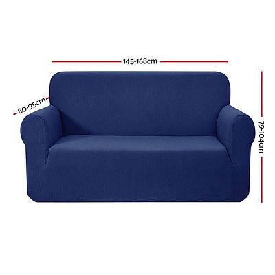 High Stretch Sofa Cover Couch Protector Slipcovers 2 Seater Navy