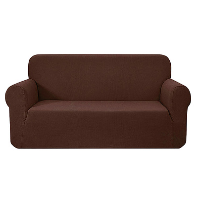 High Stretch Sofa Cover Couch Protector Slipcovers 3 Seater Coffee - Brand New - Free Shipping