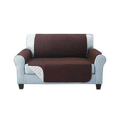 Sofa Cover Quilted Couch Covers Protector Slipcovers 2 Seater Coffee - Brand New - Free Shipping