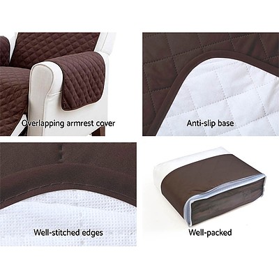 Sofa Cover Quilted Couch Covers Protector Slipcovers 3 Seater Coffee