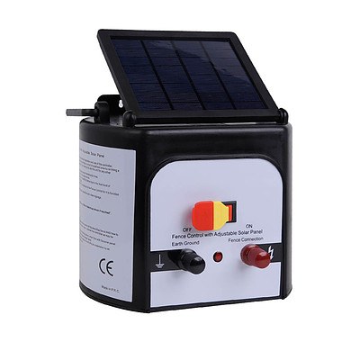 15km Solar Power Electric Fence Energiser Charger - Brand New