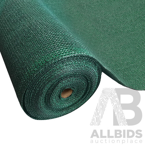 Sun Shade Cloth Shadecloth Sail Roll Mesh Outdoor 50% UV 1.83x50m Green - Brand New - Free Shipping