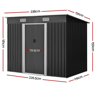 Garden Shed Outdoor Storage Sheds Tool Workshop 2.38x1.31M - Brand New - Free Shipping