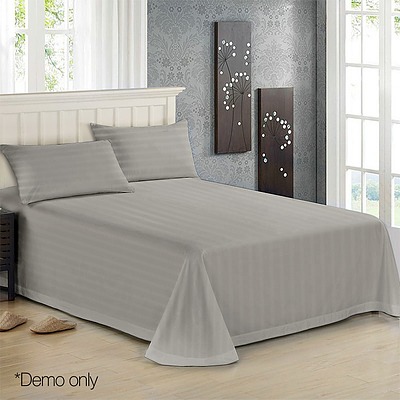 Bedding King Size 4 Piece Bedsheet Set - Grey