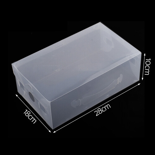 Set of 20 Transparent Stackable Shoe Storage Box  - Brand New - Free Shipping