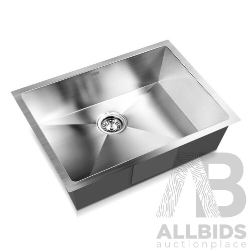 Stainless Steel Kitchen/Laundry Sink with Waste Strainer 600 x 450 mm - Brand New - Free Shipping