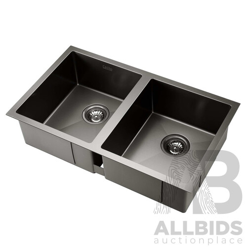 770 x 450mm Stainless Steel Sink - Black - Free Shipping