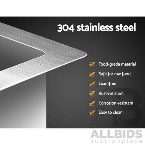 Stainless Steel Kitchen Sink 550X450MM Under/Topmount Sinks Laundry Bowl Silver