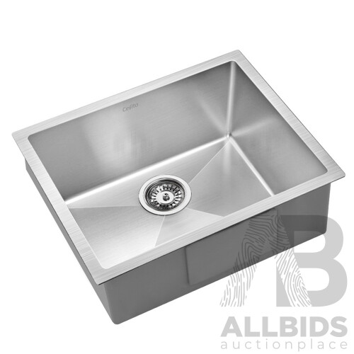 Cefito 540x440mm Stainless Steel Kitchen Laundry Sink Single Bowl Nano Silver - Brand New - Free Shipping