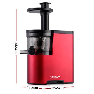 Cold Press Slow Juicer Red - Brand New - Free Shipping
