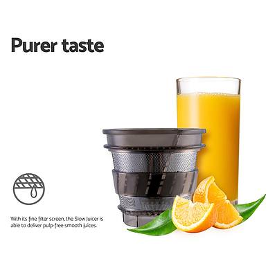 Cold Press Slow Juicer Silver - Brand New - Free Shipping