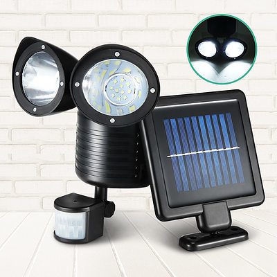 LED Solar Powered Dual Flood Lamp - Free Shipping