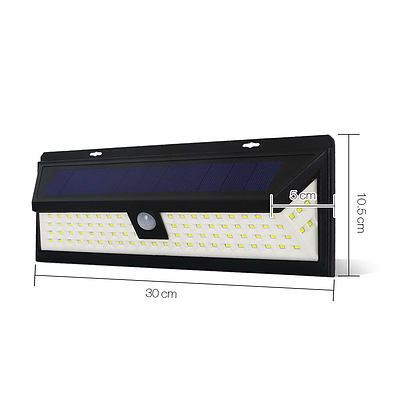 86 LED Solar Powered Senor Light - Black - Free Shipping