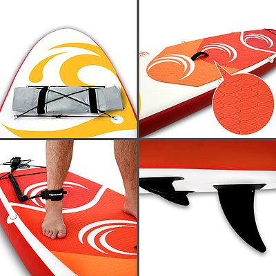Weisshorn 10FT Stand Up Paddle Board Inflatable SUP Surfboard 15CM Thick - Free Shipping