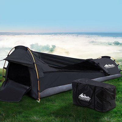 Camping Swags Single Biker Swag Grey Ripstop Canvas - Brand New - Free Shipping