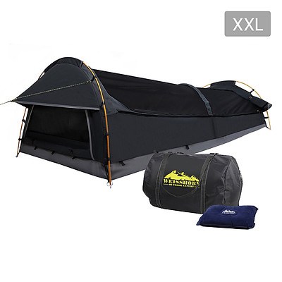 XXL Deluxe King Single Swag Camping Swag Grey - Free Shipping