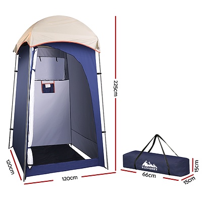 Camping Shower Tent Outdoor Portable Changing Room Toilet Ensuite Navy - Brand New - Free Shipping
