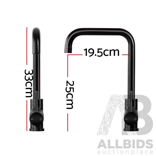 Mixer Kitchen Faucet Tap Swivel Spout WELS Black - Brand New - Free Shipping