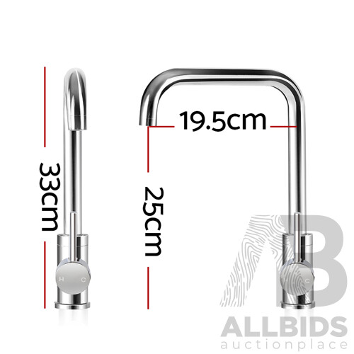 Mixer Kitchen Faucet Tap Swivel Spout WELS Silver - Brand New - Free Shipping