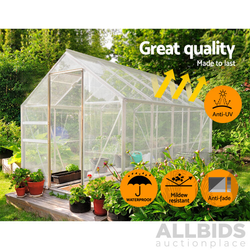 4x7m Tarp Camping Tarps Poly Tarpaulin Heavy Duty Cover 135gsm Clear - Brand New - Free Shipping