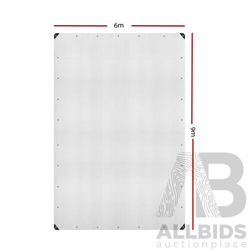 6x9m Tarp Camping Tarps Poly Tarpaulin Heavy Duty Cover 135gsm Clear - Brand New - Free Shipping