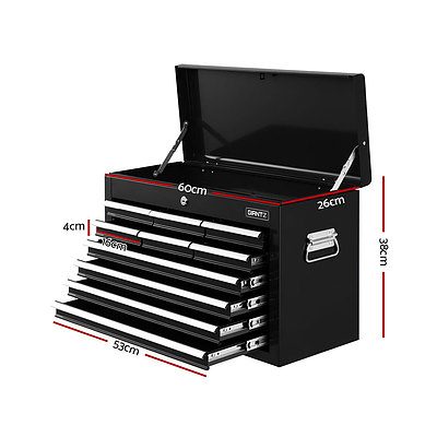 10-Drawer Tool Box Chest Cabinet Garage Storage Toolbox Black - Brand New - Free Shipping
