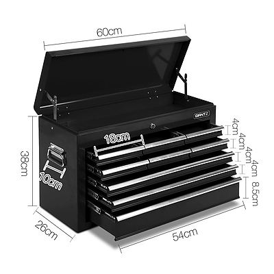 9 Drawer Mechanic Tool Box Storage - Black - Brand New - Free Shipping