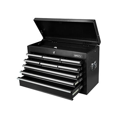 9 Drawer Mechanic Tool Box Storage Chest - Black - Free Shipping