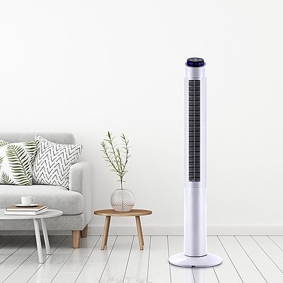 122cm 48 Tower Fan Bladeless Fans Oscillating with Remote Timer White - Brand New - Free Shipping