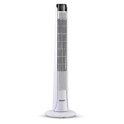 Portable Tower Fan - White