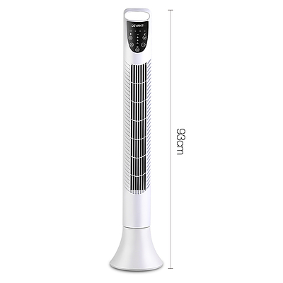 Portable Cross Flow Tower Fan - White
