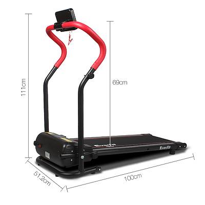 Home Electric Treadmill - Red - Free Shipping