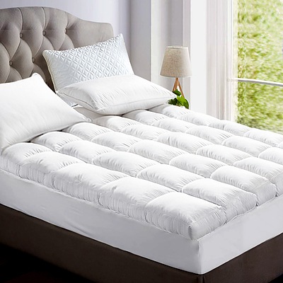 Queen Size Duck Feather Down Mattress Topper - Free Shipping