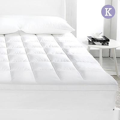 KING Mattress Topper Duck Feather Down 1000GSM Pillowtop Topper - Brand New - Free Shipping