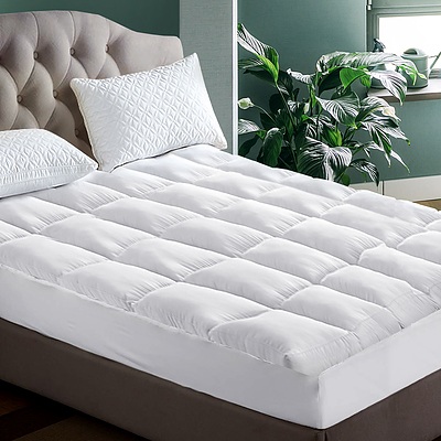 Queen Mattress Topper Pillowtop 1000GSM Microfibre Filling Protector - Brand New - Free Shipping
