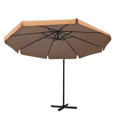 Instahut 3M Outdoor Umbrella - Beige - Free Shipping