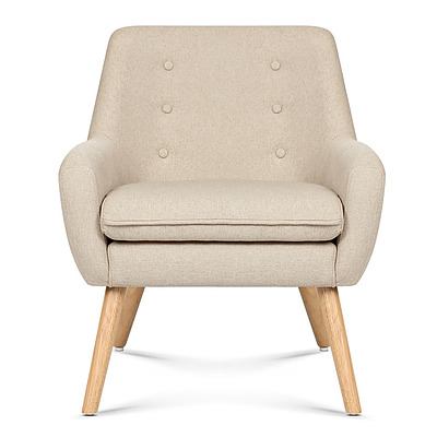 Fabric Dining Armchair - Beige - Brand New - Free Shipping