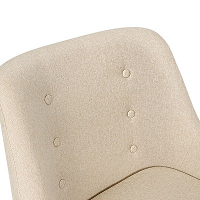 Fabric Dining Armchair - Beige - Brand New - Free Shipping