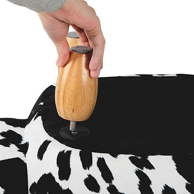 Artiss Kids Cow Animal Stool - Black & White