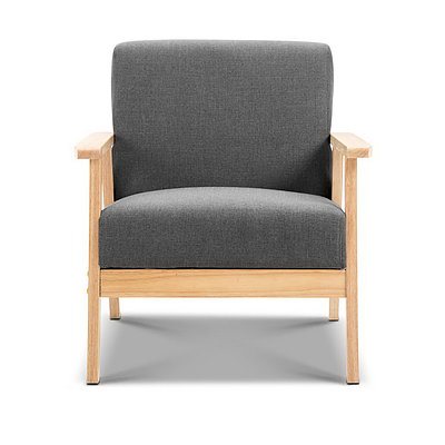 Fabric Armchair - Grey