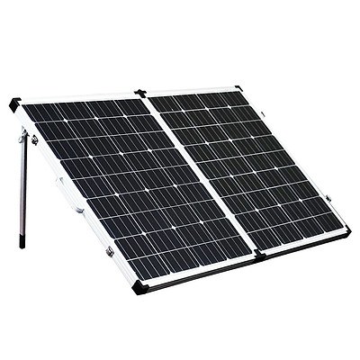 Mono 200W 12V Folding Solar Panel Kit Caravan Camping Power Charging Battery - Brand New