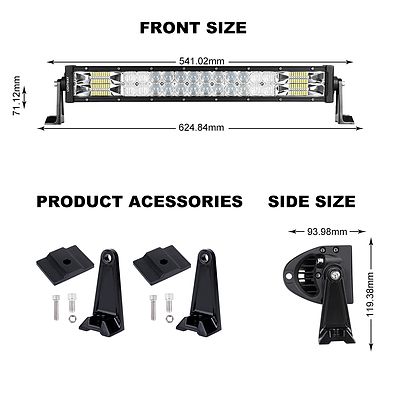 22inch Osram LED Light Bar Flood Spot Triple Row Cree Offroad Driving 4WD 4x4 - Free Shipping